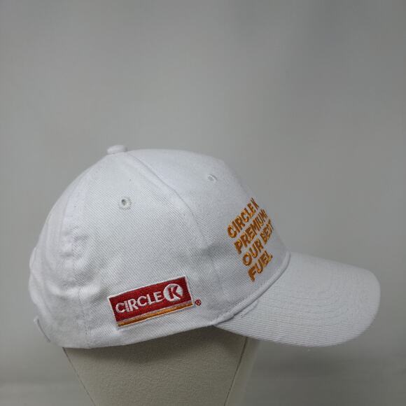 Circle K Strapback Hat White Our Best Fuel Embroidered Logo Adjustable - Picture 4 of 6
